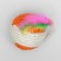 Sisali ball with feathers "Loretta", 6.5 cm, mix of flowers