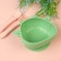 Baby plate on a suction cup, silicone, turquoise color, rr: 12x15x5.5 cm