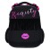 Frame backpack 38 x 29 x 17 cm, Hatber Ergonomic Classic "Beauty" Black/Pink NRK85011