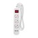 Extension cord Standard 3 Nests, 1.5m, 3x1.0mm², s/s, with a switch, 2 USB, white Rexant