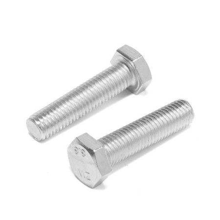 Bolt "Tundra Krep", with a hexagonal head, galvanized, Din933, M12x50 mm, 4 pcs-3
