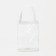 Cosmetic bag on the button, white/transparent color