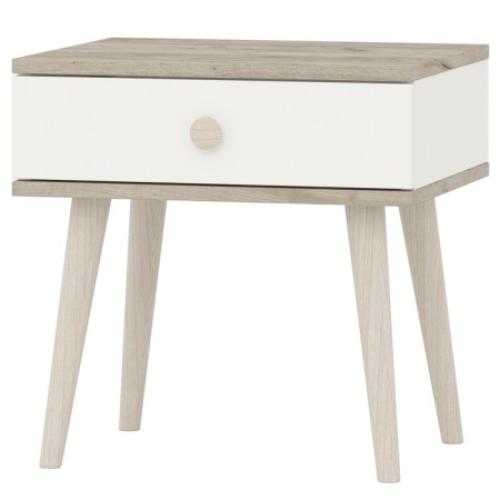Covereign cabinet "Line", 450 × 372 × 450 mm, white color / oak craft gray