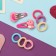 Caramel hair set (10 elastic bands 1.5 cm, 2 invisibility 3.5 cm) dragon, pink
