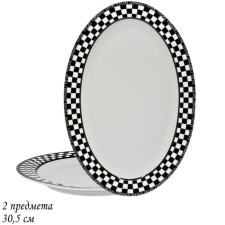 Set of oval dishes Lenardi Enjoy, 30.5x22x2.5 cm, 2 subjects