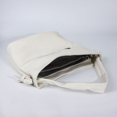 Lugus bag, 2 external pockets, white color-6
