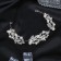 Hair accessory "Nikki" twigs with beads, 17 cm, silver