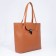 Bag Women's Tout with zipper, brown color