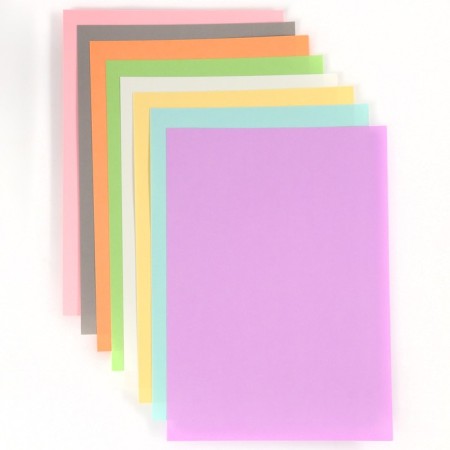 Cardboard tinted, A4, 8 sheets, 8 colors, moped, bilateral, in a bag, 180 g/m², cold heart-3