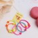 Hair gum "Magic" (set of 5 pcs) matte balls, 3 cm, mix