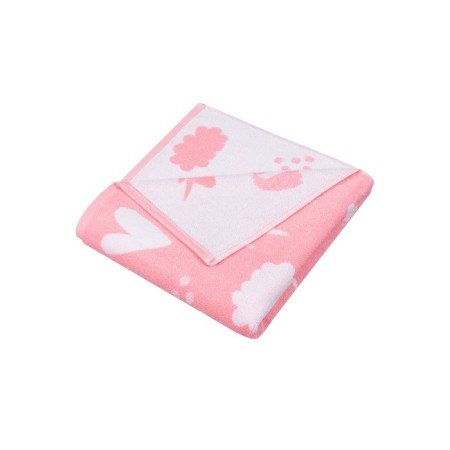 Terry towel unicorn, size 30x50 cm, pink color-6