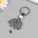 Keychain from the evil eye metal "Nazar" 7 cm