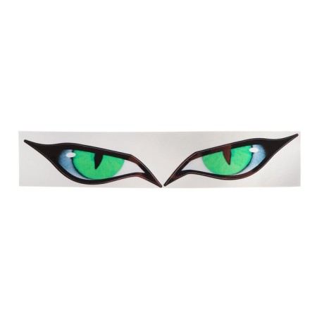 Stick on the car "Eyes", 32 × 7 cm, green-1