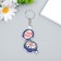 PVC keychain "Compass - Your Way" 6.3x4.9 cm