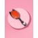Comb massage No. 33 oval cats shaker 6*16 (± 1) cm black/orange suspension QF