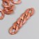 Decor for creativity plastic "Ring for the chain" marble pink set 25 pcs 2.3x1.65 cm
