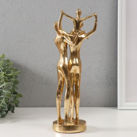 Polystone souvenir "Together" gold 27x10x8 cm-2