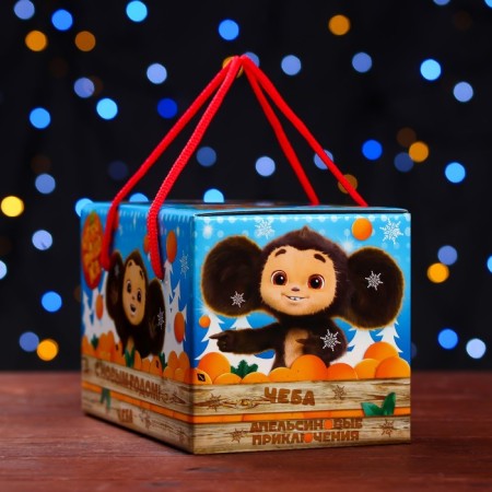 Gift box "Cheburashka", parcel, 20 x 12 x 12 cm-2