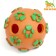 Ball "paws" for dogs with holes, 8 cm, orange/green