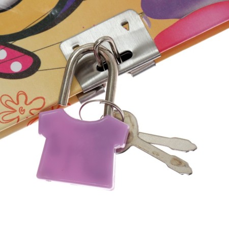 Notebook Gift Book on the lock, A6+, 50 sheets, line, "Owl", mix-4
