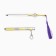 Souvenir weapon suspended mini "Genshin Sword", keychain, 21 cm, gold with purple
