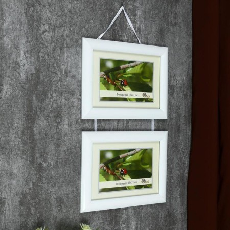 Photo frame 742-1105-1 (15x21 cm) double on braid-1