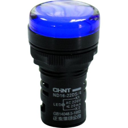 Indicator Chint 593152 AC 230V, blue