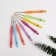A set of hooks for knitting, with a plastic handle, d = 0.8-2 mm, 8 pcs, color colorful color