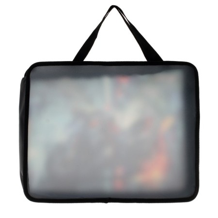Folder with A4 handles, 330 x 260 x 75 mm, plastic, pens, calligrata "motorcycle"-2