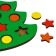 New Year's mosaic "New Year! Elegant Christmas tree ”, 17 × 12.5 × 2 cm, circle: 1.8 cm, star: 2.4 cm