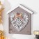Hooks decorative wood "heart from leaves. House" 16.5x0.8x16.8 cm