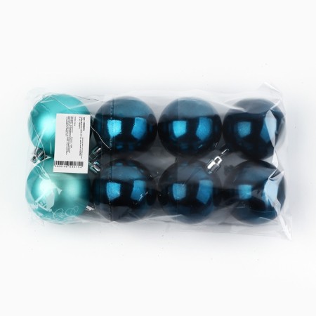 Christmas balls New Year, for the New Year, d = 6 cm, 8 pcs., Blue and blue color-3