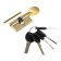 Allyur cylinder mechanism HD FG 60-5K BP, with a perfors, with a turntable, brass color