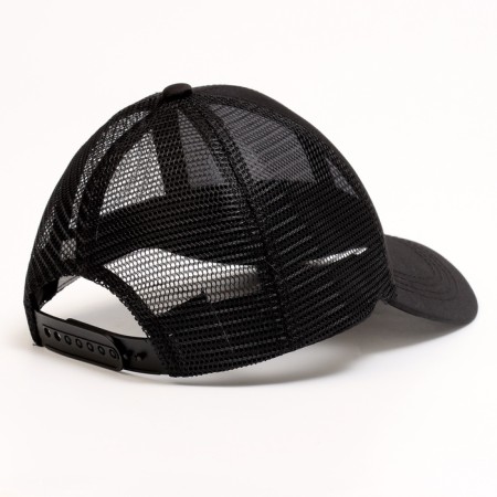 Baby cap for a boy with a grid, black color, rn 54-4