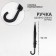 Umbrella - a semiautomatic “strip” cane, 8 spokes, r = 56, black color