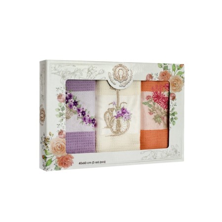 A set of wuffed napkins Diva Afrodita "Lantern", size 40x60 cm, 3 pcs-1