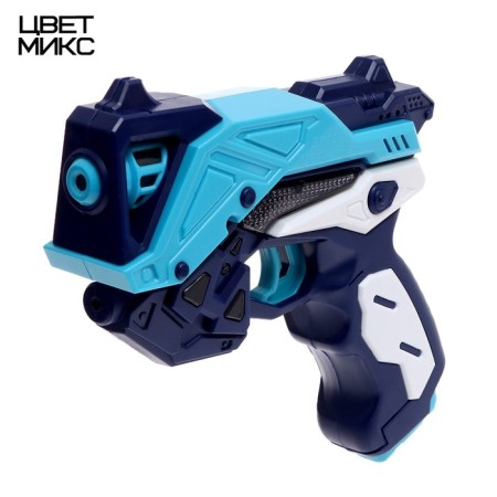 Space Blaster gun, light, sound, works from batteries, mix color-4