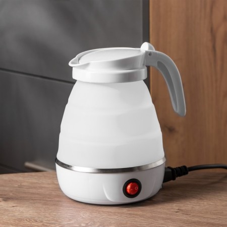 Electric kettle Luazon LSK-1812, plastic, 0.6 l, 600 watts, road, white