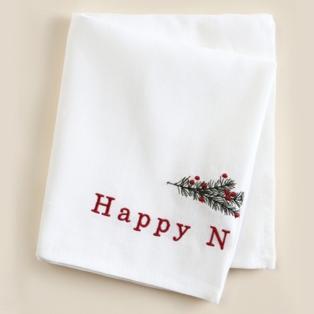 SL Home "Happy New Year" 40x70 cm, linen 100%, 180 g/m2-6