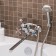 Bath mixer "RMS" SL65-140, pour 300 mm, shower set, zinc, chrome