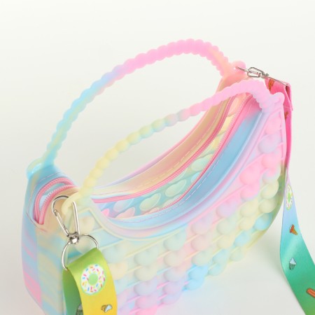 Bag's bag with lightning, pink/blue color-2