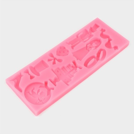 Mold "Wedding Attributics", silicone, 16 × 6 × 0.9 cm, color mix-3
