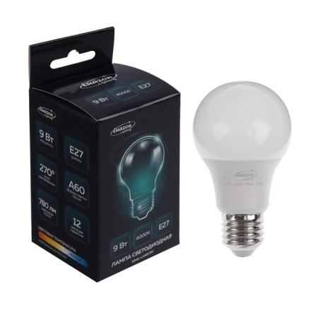 Luazon Lighting, A60, 9 W, E27, 780 LM, 4000 K, daylight, daylight-1