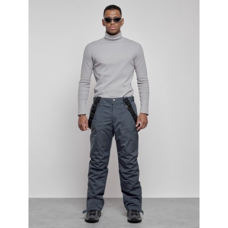 Semi-combinezone ski insulated male winter, size 54, dark gray color-4