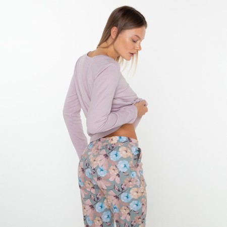 The kit is women's home (longshille/pants), pink color, size 54-2