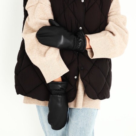 Mittens are female, dimensionless, with insulation, black color-3