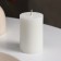 Candle-cylinder smooth, 5x7.5 cm, white, 6 hours