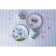 Plate Ceramic Daula "Cat", d = 17.5 cm, white color