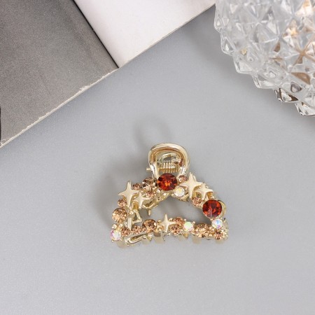 Hair crab "Selena Galant" arc, 3 cm, gold