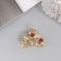 Hair crab "Selena Galant" arc, 3 cm, gold